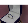 925 Sterling Silver Blue CZ Band Ring Size 6.5