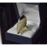 925 Sterling Silver Black Alpanite & CZ Ring Size 9