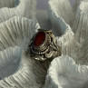 Vintage 925 Sterling Silver Agate Ring Size 6