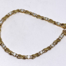 925 Sterling Silver Gold Plated CZ Bracelet 8.5 in