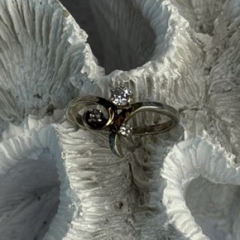 925 Sterling Silver Beryl Ring Size 7