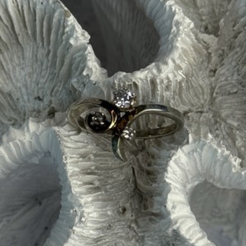 925 Sterling Silver Beryl Ring Size 7