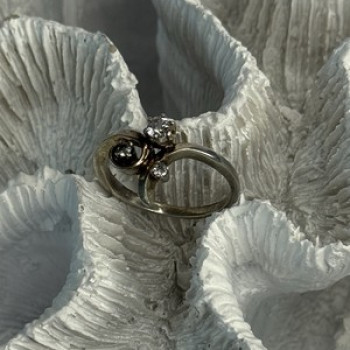 925 Sterling Silver Beryl Ring Size 7