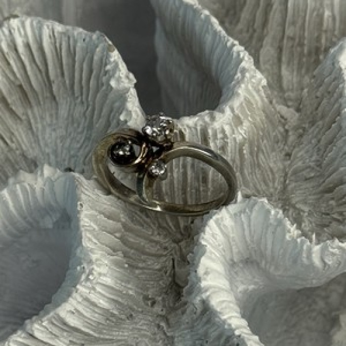925 Sterling Silver Beryl Ring Size 7