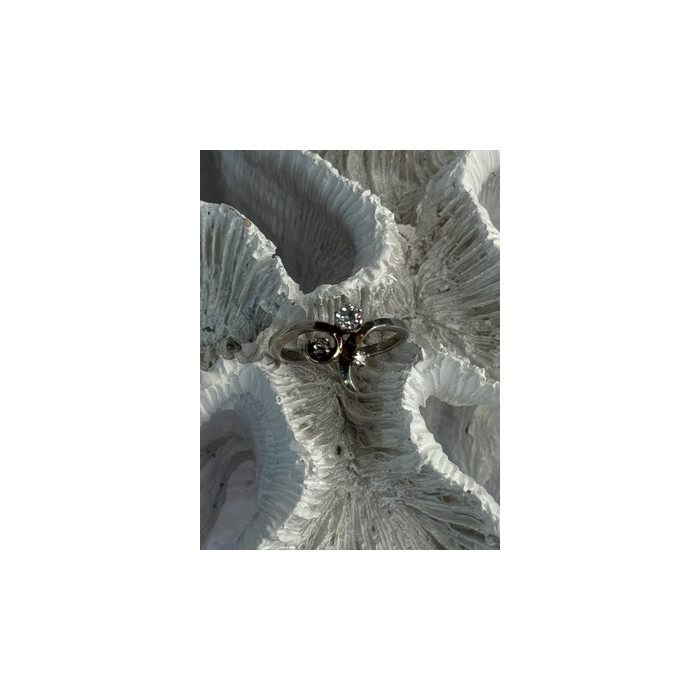 925 Sterling Silver Beryl Ring Size 7