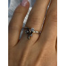 925 Sterling Silver Beryl Ring Size 7