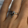 925 Sterling Silver Beryl Ring Size 7