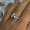 925 Sterling Silver CZ Ring Size 7.5
