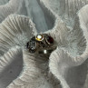 925 Sterling Silver Garnet, Citrine, Topaz, Amethyst & Marcasite Ring Size 5.5