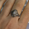 925 Sterling Silver Beryl Ring Size 8