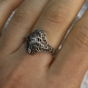 925 Sterling Silver Beryl Ring Size 8