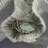 925 Sterling Silver Beryl Ring Size 8