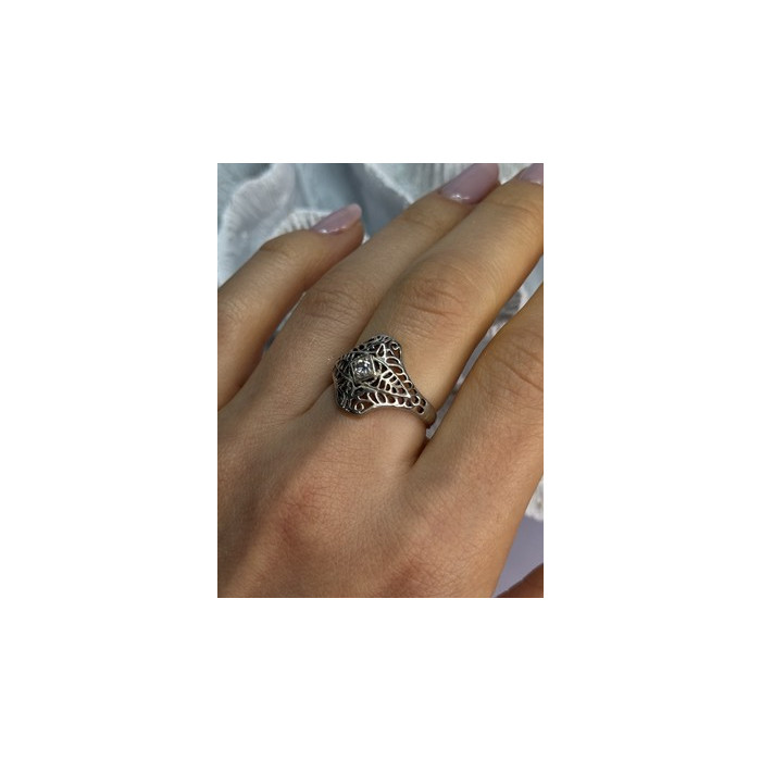 925 Sterling Silver Beryl Ring Size 8