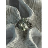 925 Sterling Silver Pale Green Amethyst Ring Size 7