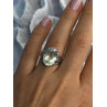 925 Sterling Silver Pale Green Amethyst Ring Size 7