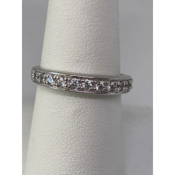 925 Sterling Silver CZ Ring Size 7.75