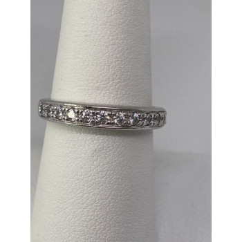 925 Sterling Silver CZ Ring Size 7.75