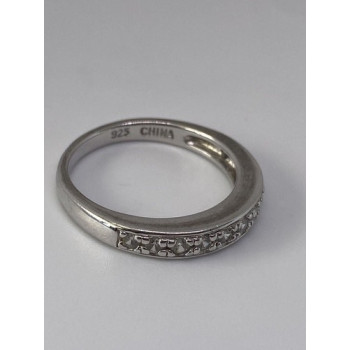 925 Sterling Silver CZ Ring Size 7.75