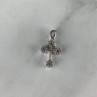 18K White Gold Diamonds Pendant Cross