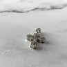 18K White Gold Diamonds Pendant Cross