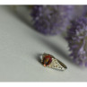 925 Sterling Silver Pink Spinel Ring Size 8
