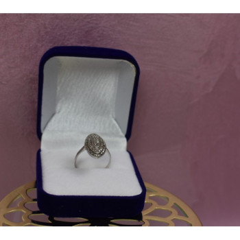 925 Sterling Silver Marcasites Ring Size 6.5