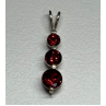 925 Sterling Silver Garnet Pendant