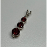 925 Sterling Silver Garnet Pendant