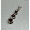 925 Sterling Silver Garnet Pendant
