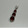 925 Sterling Silver Garnet Pendant