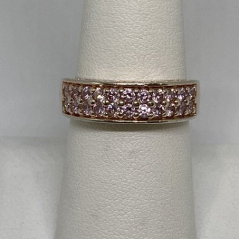 925 Sterling Silver CZ Ring Size 7.5