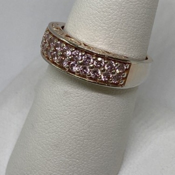 925 Sterling Silver CZ Ring Size 7.5