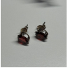 925 Sterling Silver Garnet Earrings