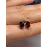 925 Sterling Silver Garnet Earrings