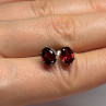 925 Sterling Silver Garnet Earrings
