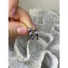 925 Sterling Silver Blue & White CZ Earrings
