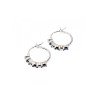 925 Sterling Silver Blue & White CZ Earrings