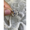 925 Sterling Silver Blue & White CZ Earrings