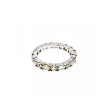 925 Sterling Silver White Beryl/goshenite Ring Size 7