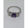 925 Sterling Silver CZ Ring Size 8