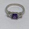 925 Sterling Silver CZ Ring Size 8