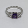 925 Sterling Silver CZ Ring Size 8