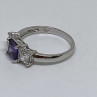 925 Sterling Silver CZ Ring Size 8