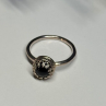 925 Sterling Silver Onyx Ring Size 7.5