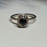 925 Sterling Silver Onyx Ring Size 7.5