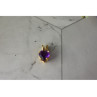 14K YELLOW GOLD AMETHYST HEART PENDANT