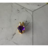 14K Yellow Gold Amethyst Heart Pendant