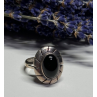 925 Sterling Silver Onyx Ring Size 8.5