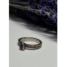 925 Sterling Silver Amethyst Ring Size 6