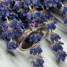 925 Sterling Silver Amethyst Ring Size 6